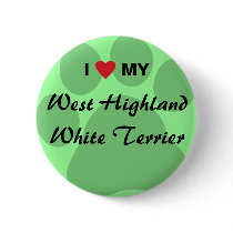 I Love (Heart) Westie Pawprint