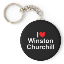 I Love (Heart) Winston Churchill Keychain