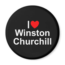 I Love (Heart) Winston Churchill Fridge Magnet