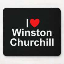 I Love (Heart) Winston Churchill Mousepad