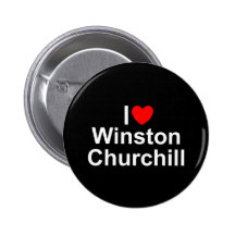 I Love (Heart) Winston Churchill Pinback Button
