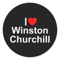 I Love (Heart) Winston Churchill Sticker