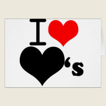 I love hearts cards
