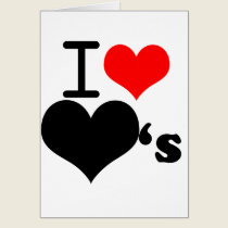 I love hearts cards