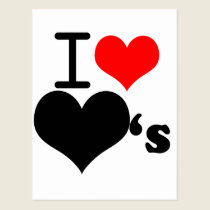 I love hearts postcards