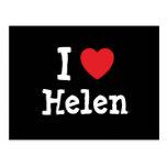 I love Helen heart T-Shirt Post Cards