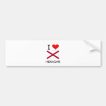 I Love HENAGAR Alabama Bumper Stickers