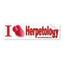 I Love Herpetology Bumper Sticker