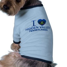 I Love Hidden Valley, PA Dog Clothing
