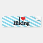 I Love Hiking Bumper Sticker