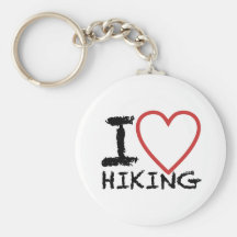 I Love Hiking Chaveiros