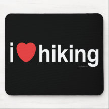 I Love Hiking Mouse Pad