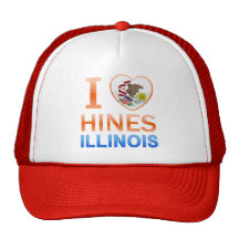 I Love Hines, IL Hats