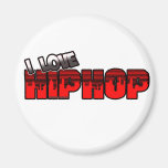 I Love HIP HOP Music Refrigerator Magnet
