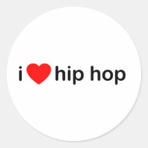 I Love Hip Hop Sticker