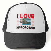 I Love Hippopotami Trucker Hat