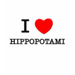 I Love Hippopotami t-shirts