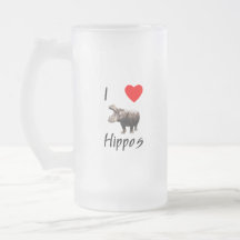 I Love Hippos (2) Mugs