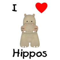 I Love Hippos (3) Cut Out