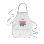 I Love Hippos Aprons