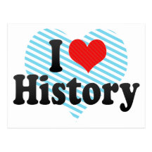 I Love History Post Cards
