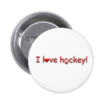 I love hockey!-Female Player Button