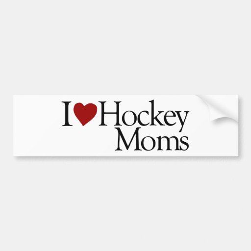 I Love Hockey Moms (Sarah Palin) Bumper Stickers