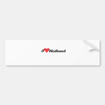 I love Holland Bumperstickers