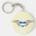 I Love Honduras -wings Key Chain