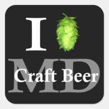 I love (hop) Maryland craft beer! Sticker