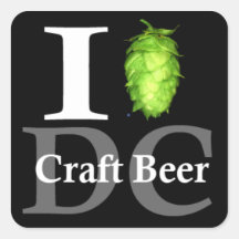 I love (hop) Washington, DC craft beer! Stickers