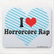 I Love Horrorcore Rap Mouse Pads