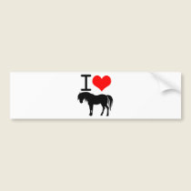 I love horse bumper stickers