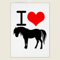 I love horse cards