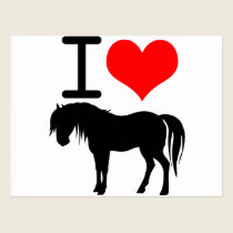 I love horse postcards