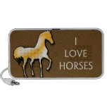 I LOVE HORSES DOODLE SPEAKER