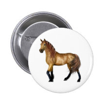 ♥ I Love Horse's ♥ Pretty Horse (Design Y) Buttons