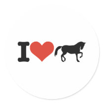 I love Horses Stickers