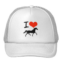 I Love Horses Trucker Hat
