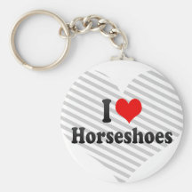 I love Horseshoes Key Chains