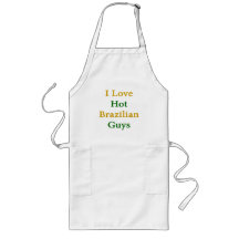 I Love Hot Brazilian Guys Aprons