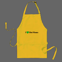 I Love Hot Moms aprons