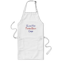I Love Hot Puerto Rican Guys Aprons