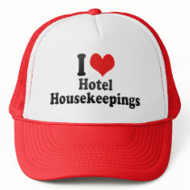 I Love Hotel Housekeepings Mesh Hats