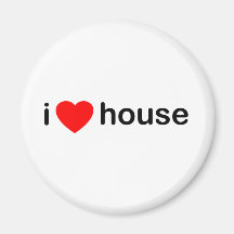 I Love House Magnets