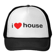I Love House Mesh Hats