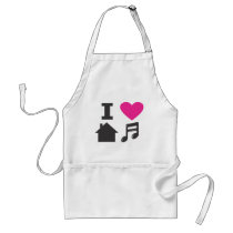 I love house music apron
