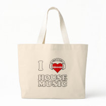 I Love House Music Bags