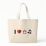 I Love House Music bags