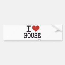 I love House music Bumper Sticker